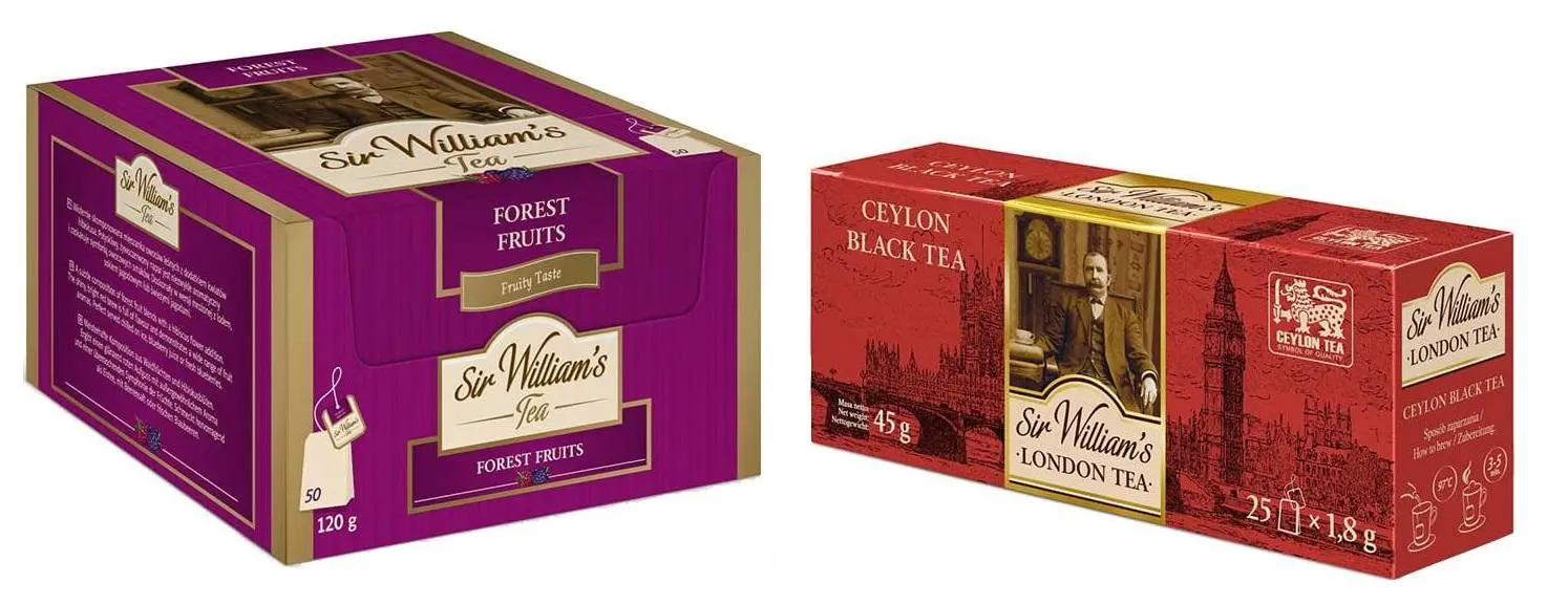 Herbata Sir Williams Forest Fruits + London Ceylon Black 75szt.