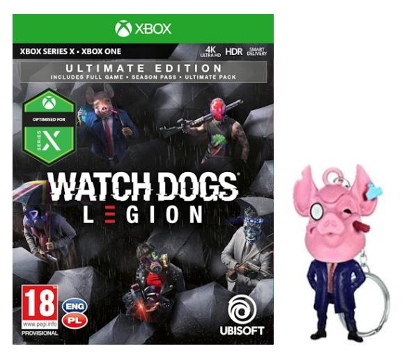 gra Watch Dogs Legion - Edycja Ultimate + brelok Gra na Xbox One (Kompatybilna z Xbox Series X)