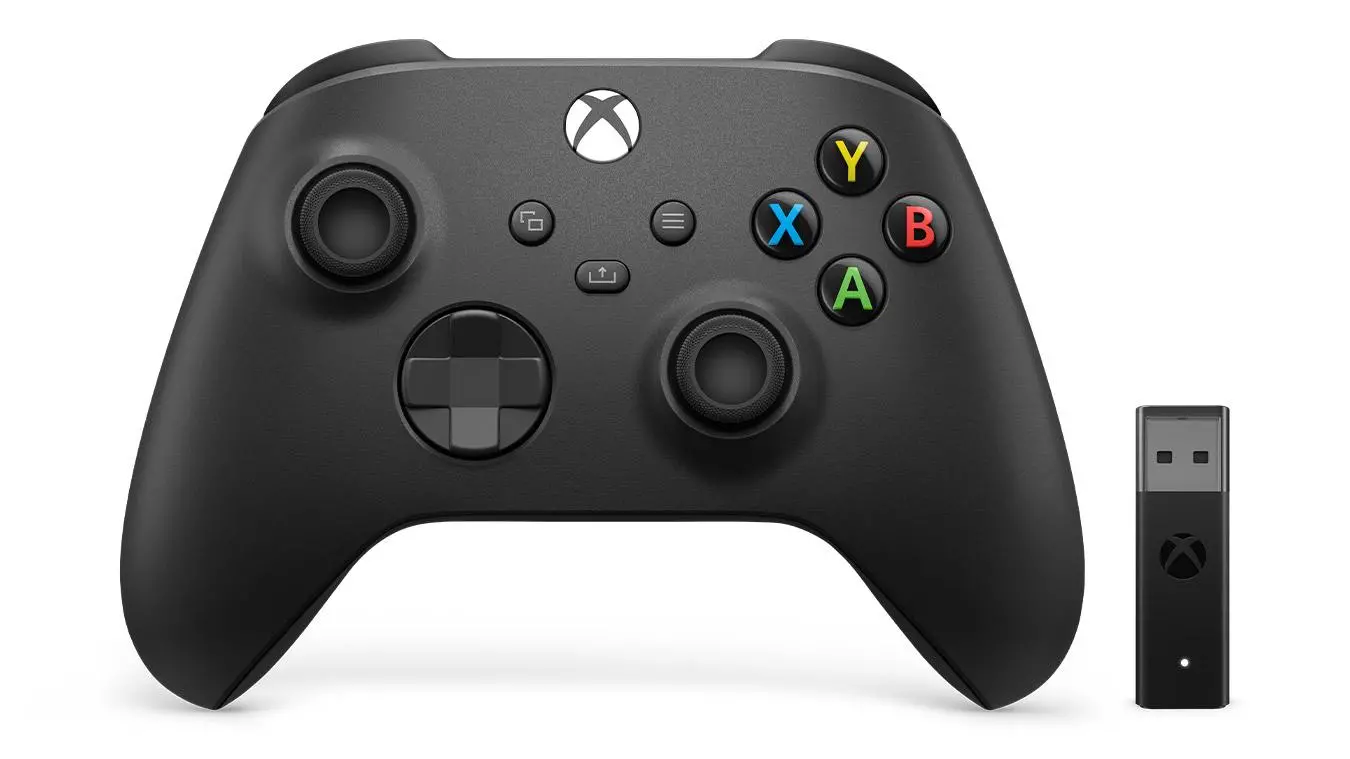 Pad Microsoft Xbox Series Kontroler bezprzewodowy do Xbox, PC + adapter Carbon black