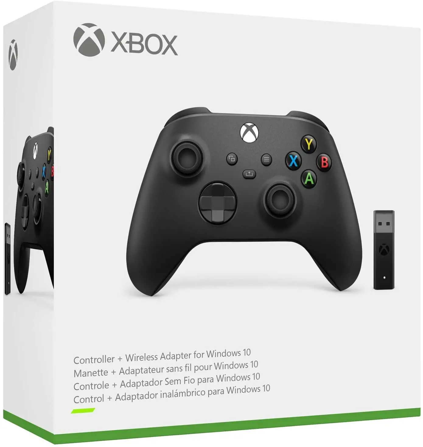 Pad Microsoft Xbox Series Kontroler bezprzewodowy do Xbox, PC + adapter Carbon black