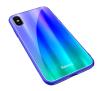 Etui Baseus Luster Case do iPhone X / XS (niebiesko-zielony)