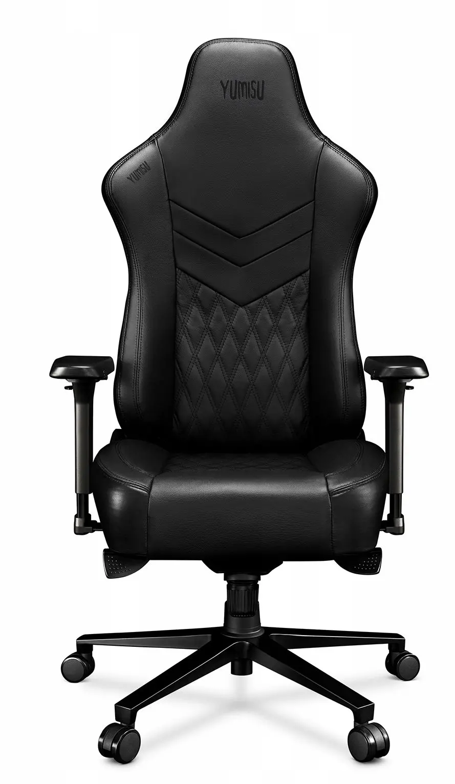 Fotel Yumisu 2053 Magnetic Skóra Biurowy do 150kg Skóra Naturalna Czarny