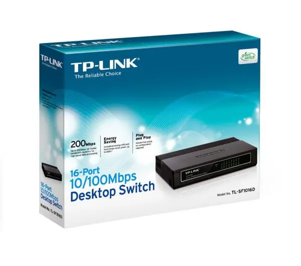 TP-LINK TL-SF1016D Czarny