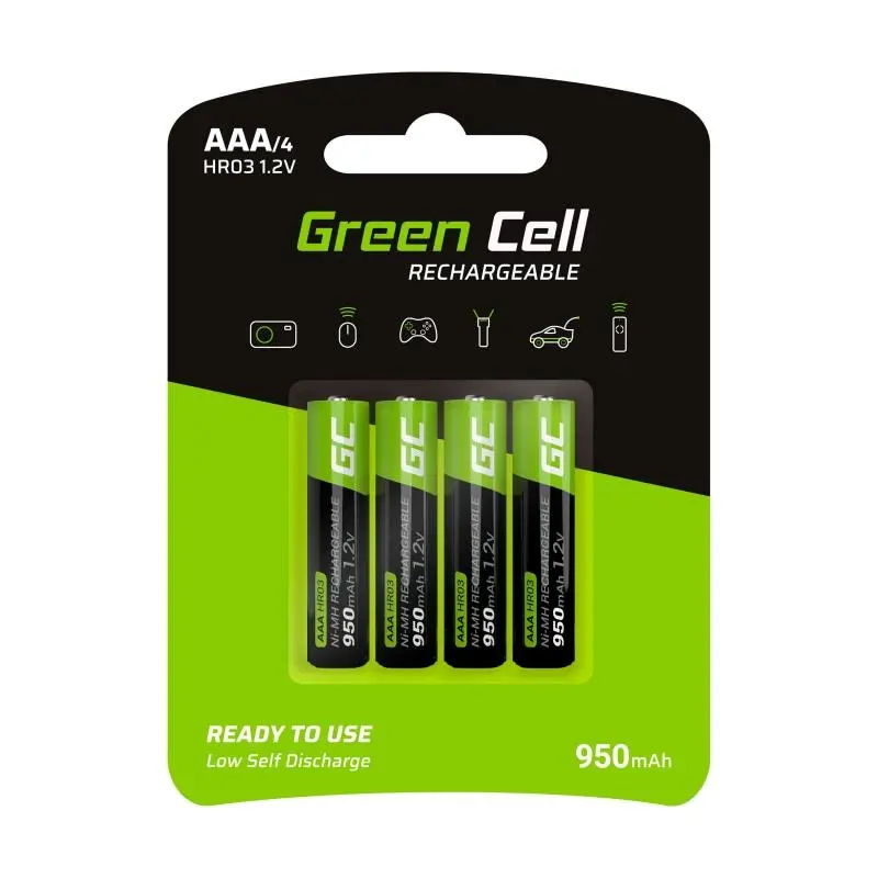 Akumulatorki Green Cell GR03 AAA 950mAh 4szt.