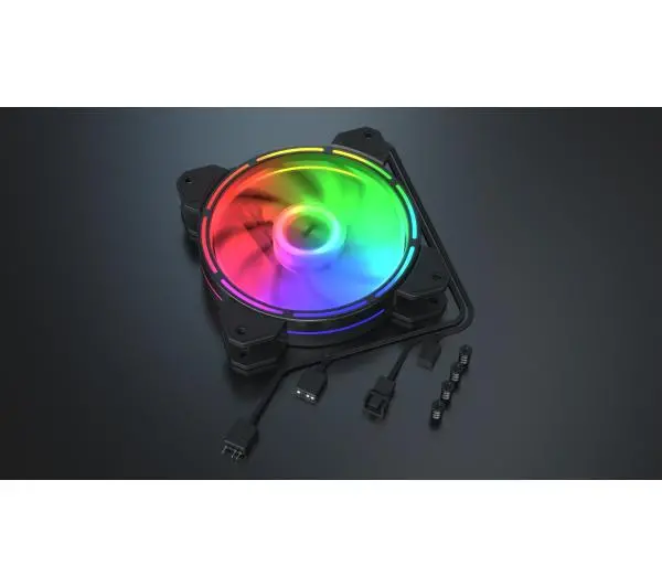 Krux Lunar ARGB 120mm Czarny
