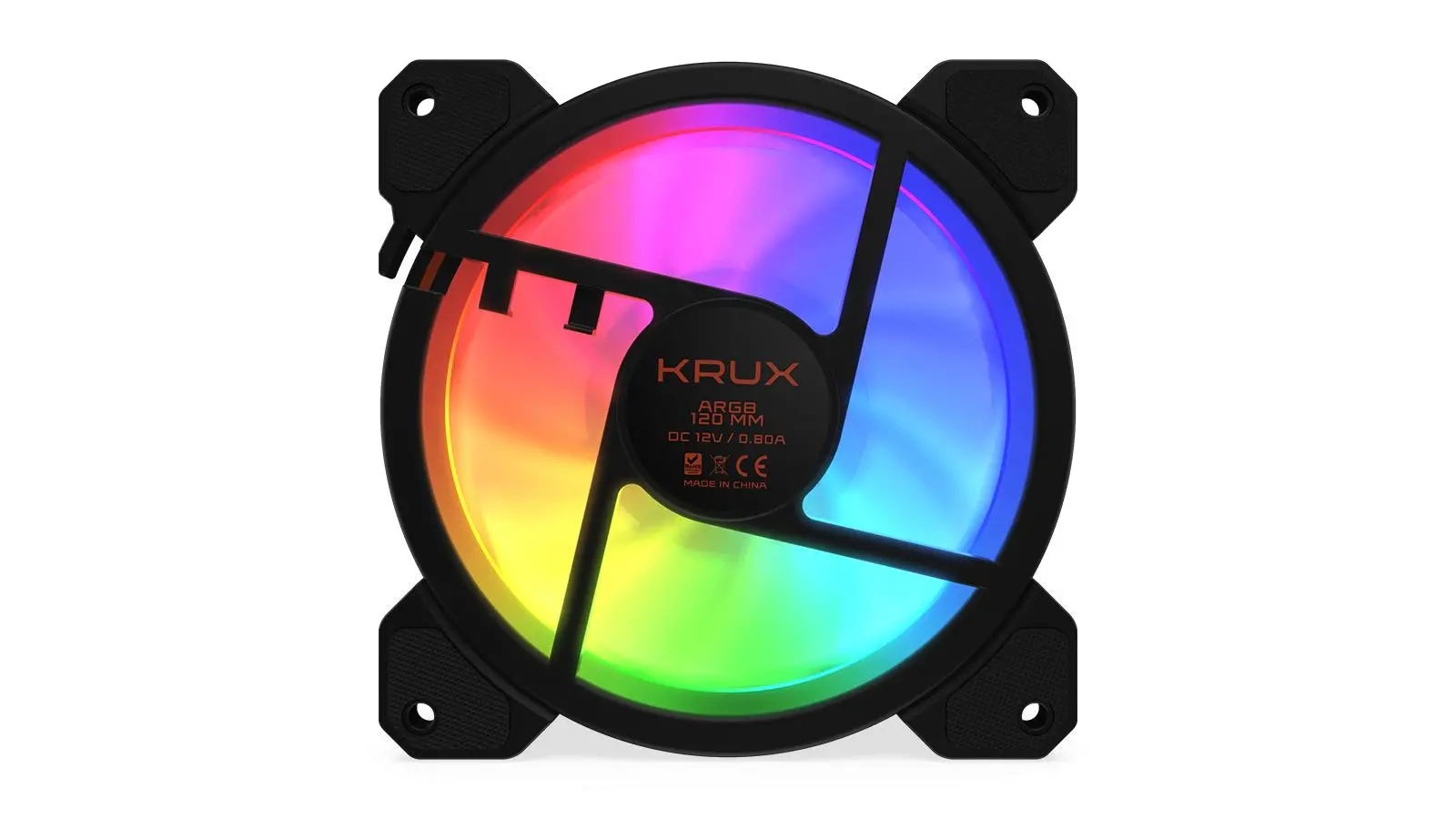 Wentylator Krux Lunar ARGB 120mm Czarny