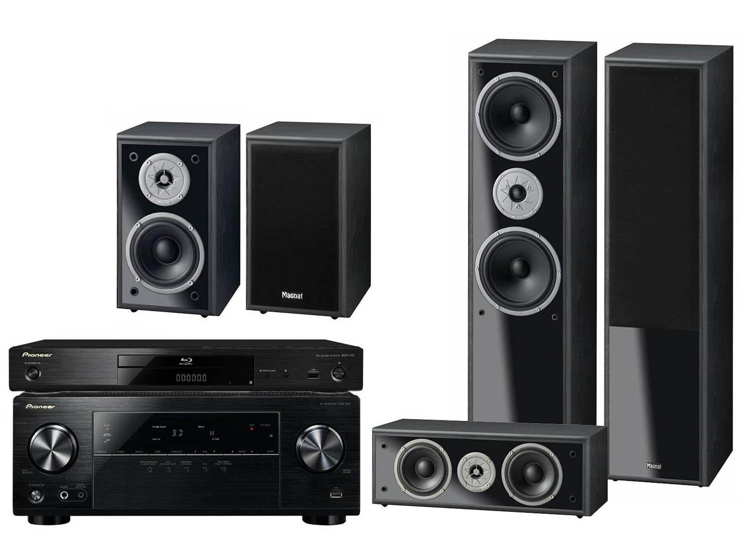 Zestaw kina Pioneer BDP-170K, VSX-424K, Magnat Monitor Supreme Set 800 (czarny)