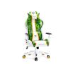 Fotel Diablo Chairs X-One 2.0 Craft Kids Size Dla dzieci do 160kg Skóra ECO Tkanina Biało-zielony