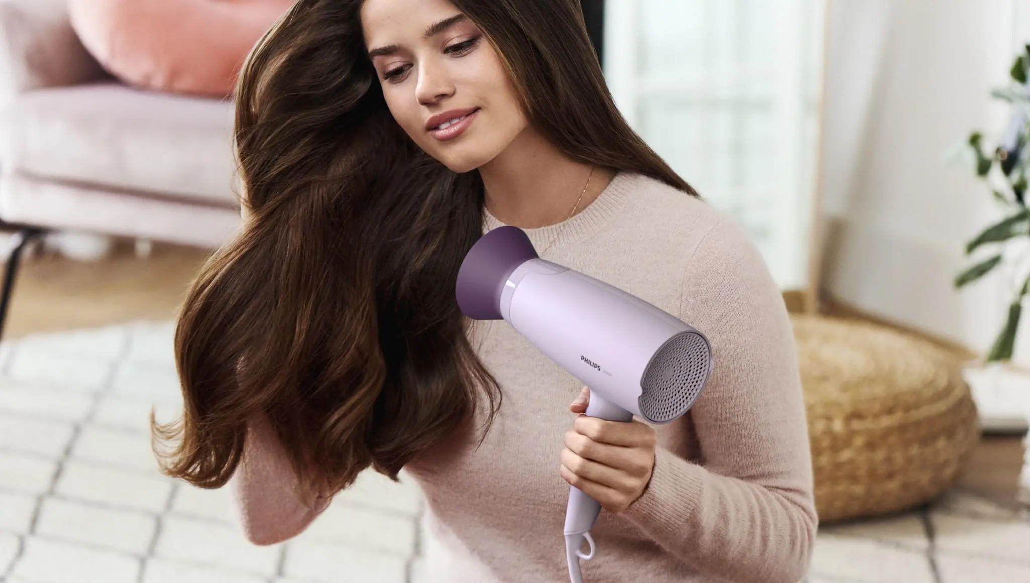 Suszarka do włosów Philips Seria 3000 ThermoProtect BHD341/10 Zimny nawiew 2100W 2 prędkości 3 temperatury