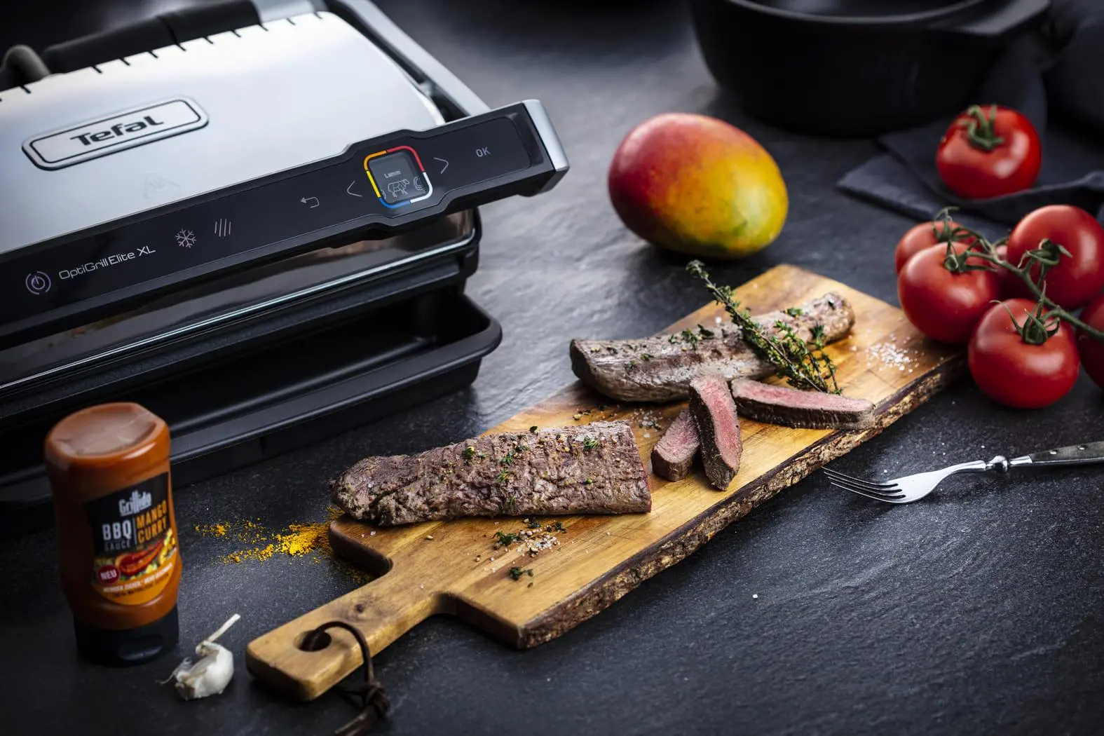 Grill elektryczny Tefal Optigrill Elite XL GC760 800cm2 Programy automatyczne