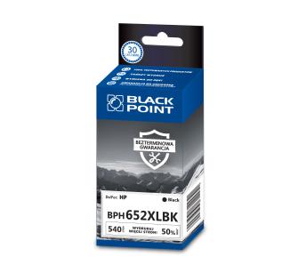 Tusz Black Point BPH652XLBK (zamiennik 652XL) Czarny 18 ml