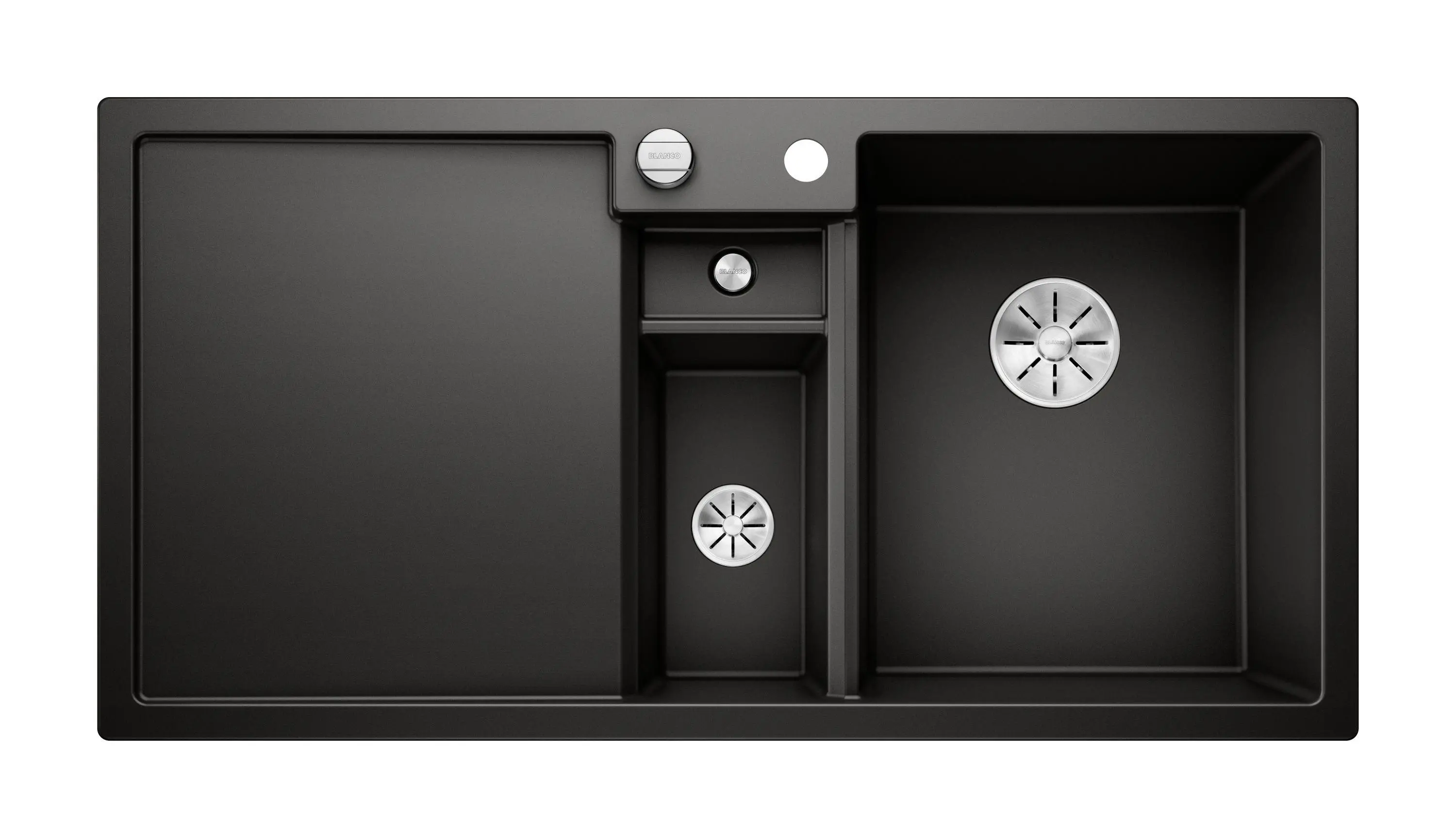 Zlewozmywak Blanco COLLECTIS 6 S 525866 Komora z prawej strony Granitowy Czarny