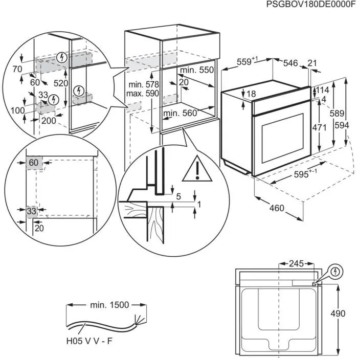Фото Духовка електрична Electrolux EOB8S39WX