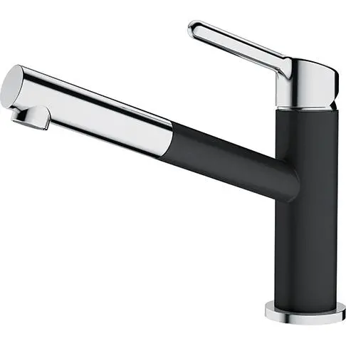 Bateria Franke Orbit Pull-Out Chrom/Onyx Mosiądz