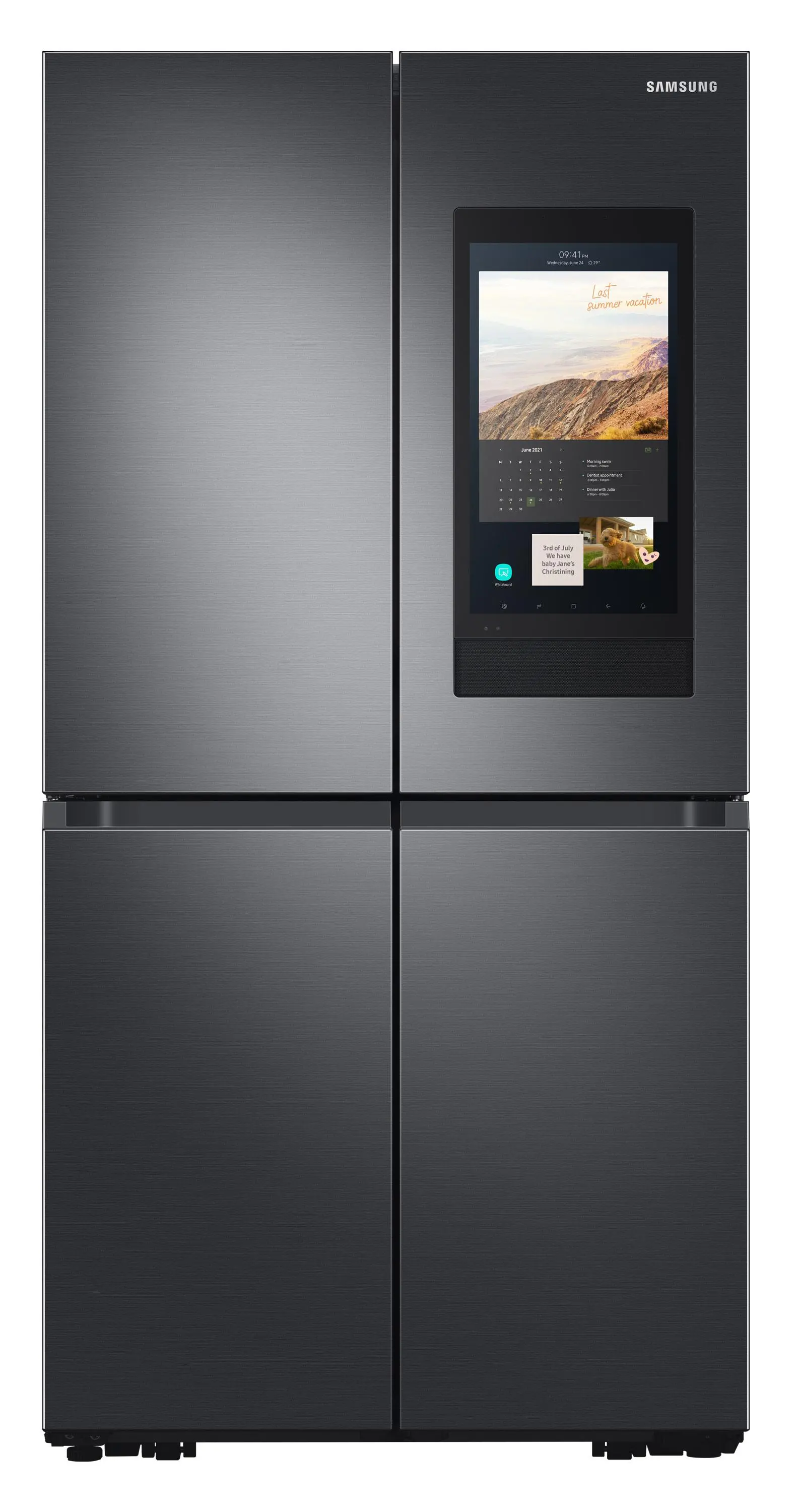 Lodówka Samsung Family Hub RF65A977FSG Pełny No Frost 182,5cm Dystrybutor wody Grafitowa Stal