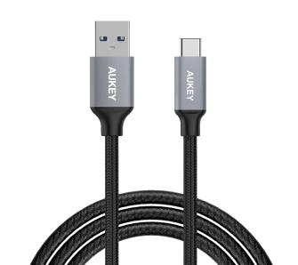 Kabel Aukey CB-CD2 USB do USB-C 2,0 QC 3A 60W 1m Czarny