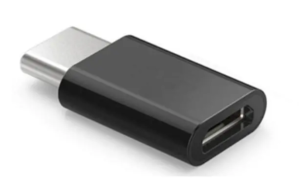 Adapter Savio microUSB - USB 3.1 Typ C Czarny