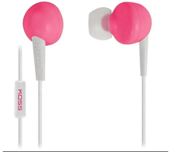 Koss KEB6i Dokanałowe Mikrofon Różowy