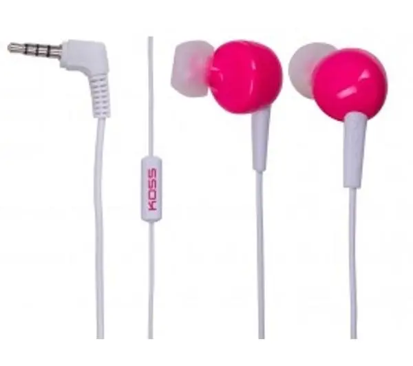 Koss KEB6i Dokanałowe Mikrofon Różowy