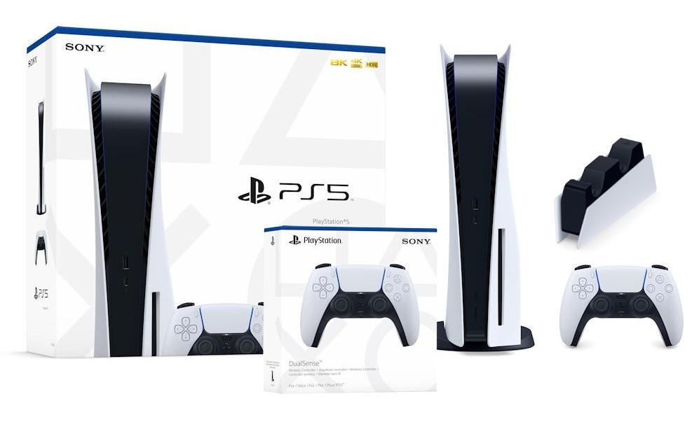 Konsola Sony PlayStation 5 (PS5) + dodatkowy pad + ładowarka
