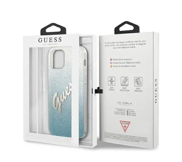 Guess Glitter Gradient Script GUHCP12MPCUGLSBL do iPhone 12/12 Pro
