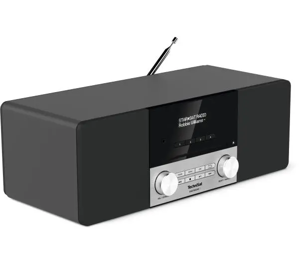TechniSat DigitRadio 3 Radio FM DAB+ Bluetooth Czarno-srebrny - Kup na Raty - RRSO 0%
