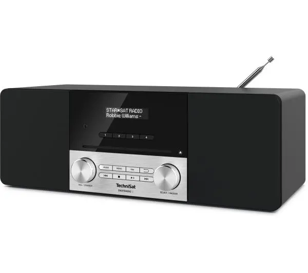 TechniSat DigitRadio 3 Radio FM DAB+ Bluetooth Czarno-srebrny - Kup na Raty - RRSO 0%