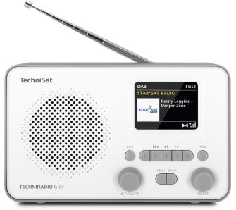 Radioodbiornik TechniSat TechniRadio 6 IR Radio FM DAB+ Internetowe Bluetooth Biało-szary
