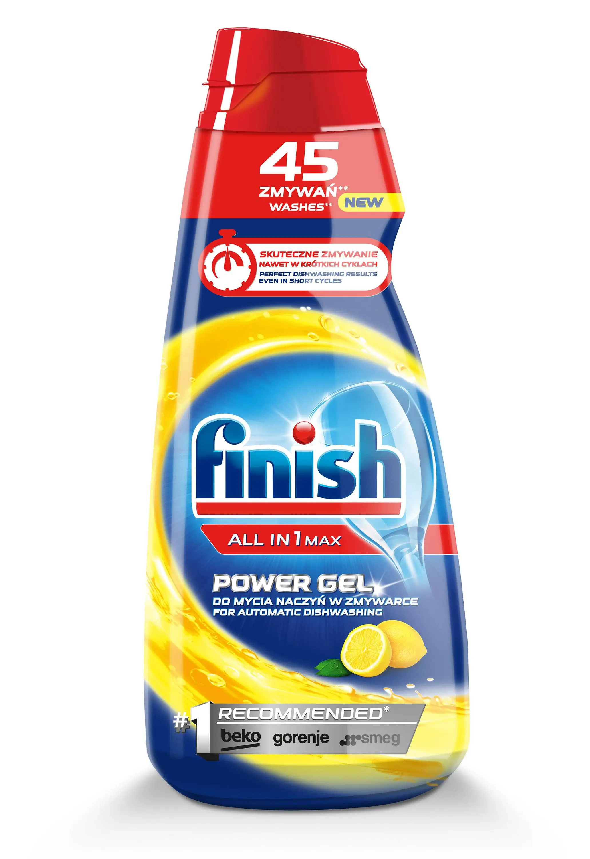 Żel do zmywarki Finish All in 1 Max Gel Lemon 900ml