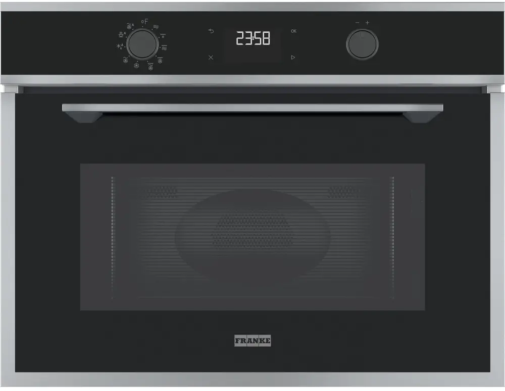 Piekarnik z mikrofalą Franke Maris FMA 45 MW XS Termoobieg Czarny inox
