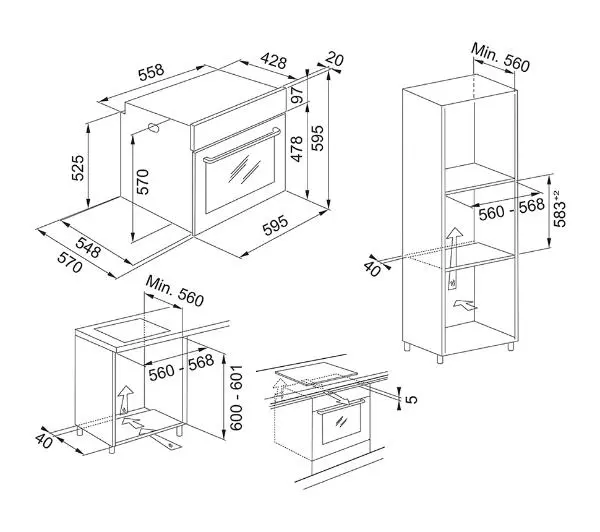 Franke Smart Linear FSL 86 H BK Termoobieg Czarny - DRUGI -30%, ALBO 5-TY ZA 1ZŁ - Kup na Raty - RRSO 0%