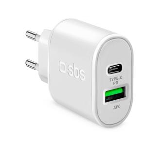 Ładowarka sieciowa SBS USB-C  USB 20W Biały