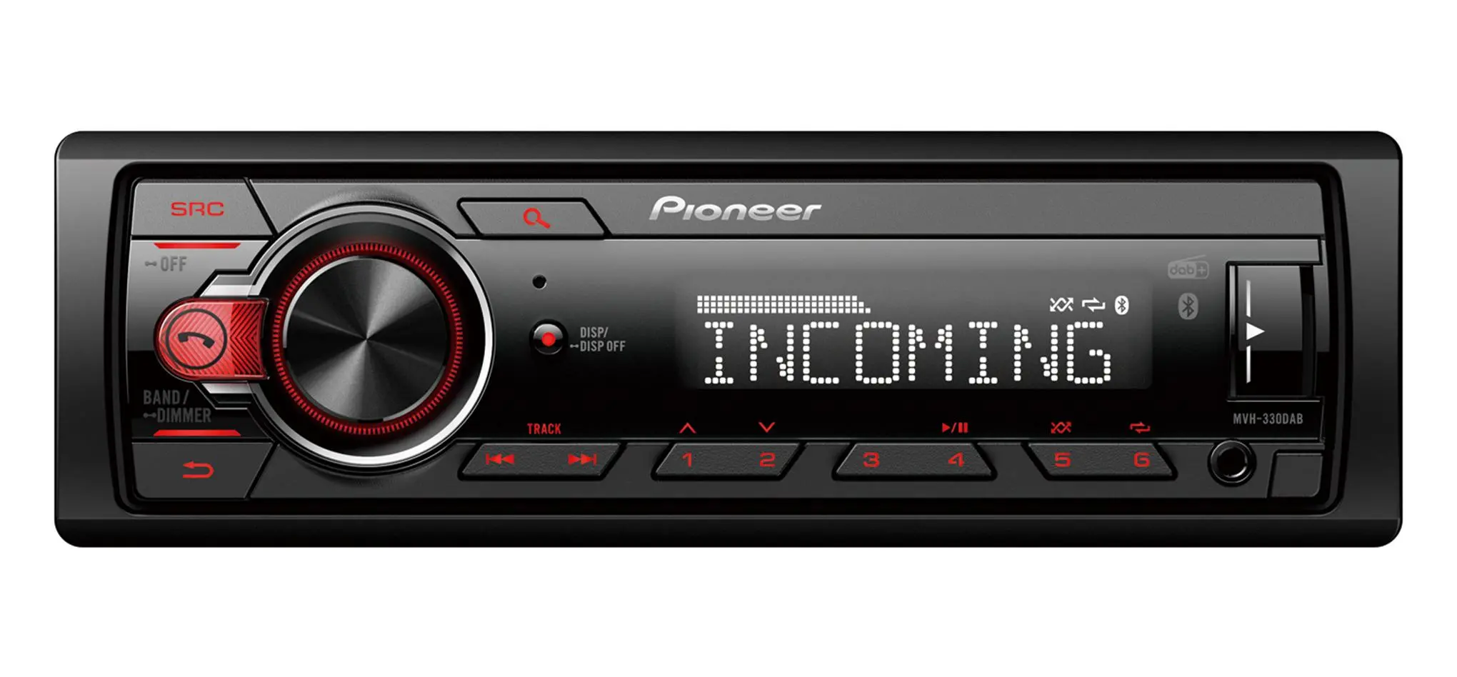Radioodtwarzacz samochodowy Pioneer MVH-330DAB z USB 4x50W Bluetooth