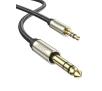 Kabel  audio UGREEN AV127 kabel jack 3,5mm do jack 6,3mm 10m (szary)