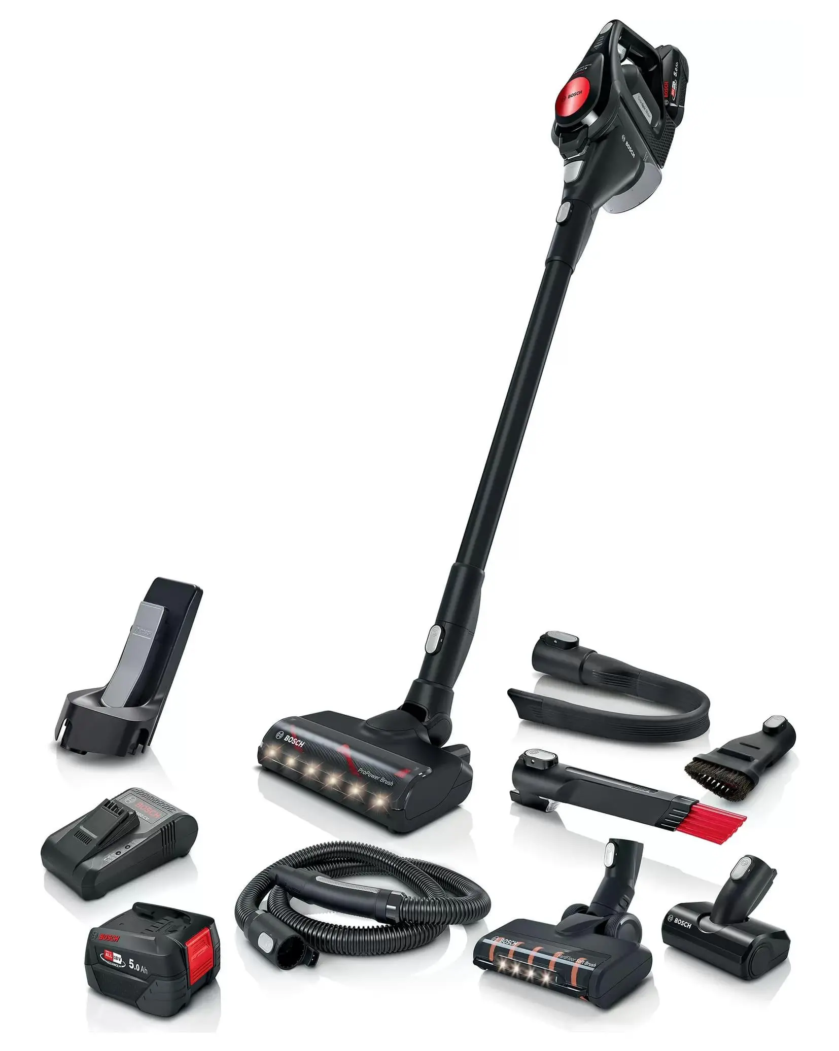 Odkurzacz bezprzewodowy Bosch Unlimited Serie 8 ProPower BCS8225POW 90min Wymienny akumulator Mini elektroszczotka