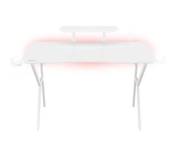 Biurka gamingowe - Genesis Holm 320 RGB 120cm Biały