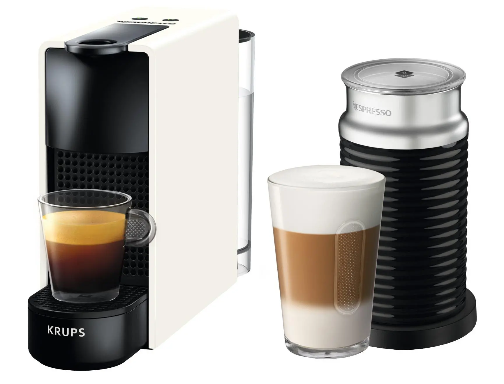 Ekspres na kapsułki Krups Nespresso Essenza Mini + Aeroccino3