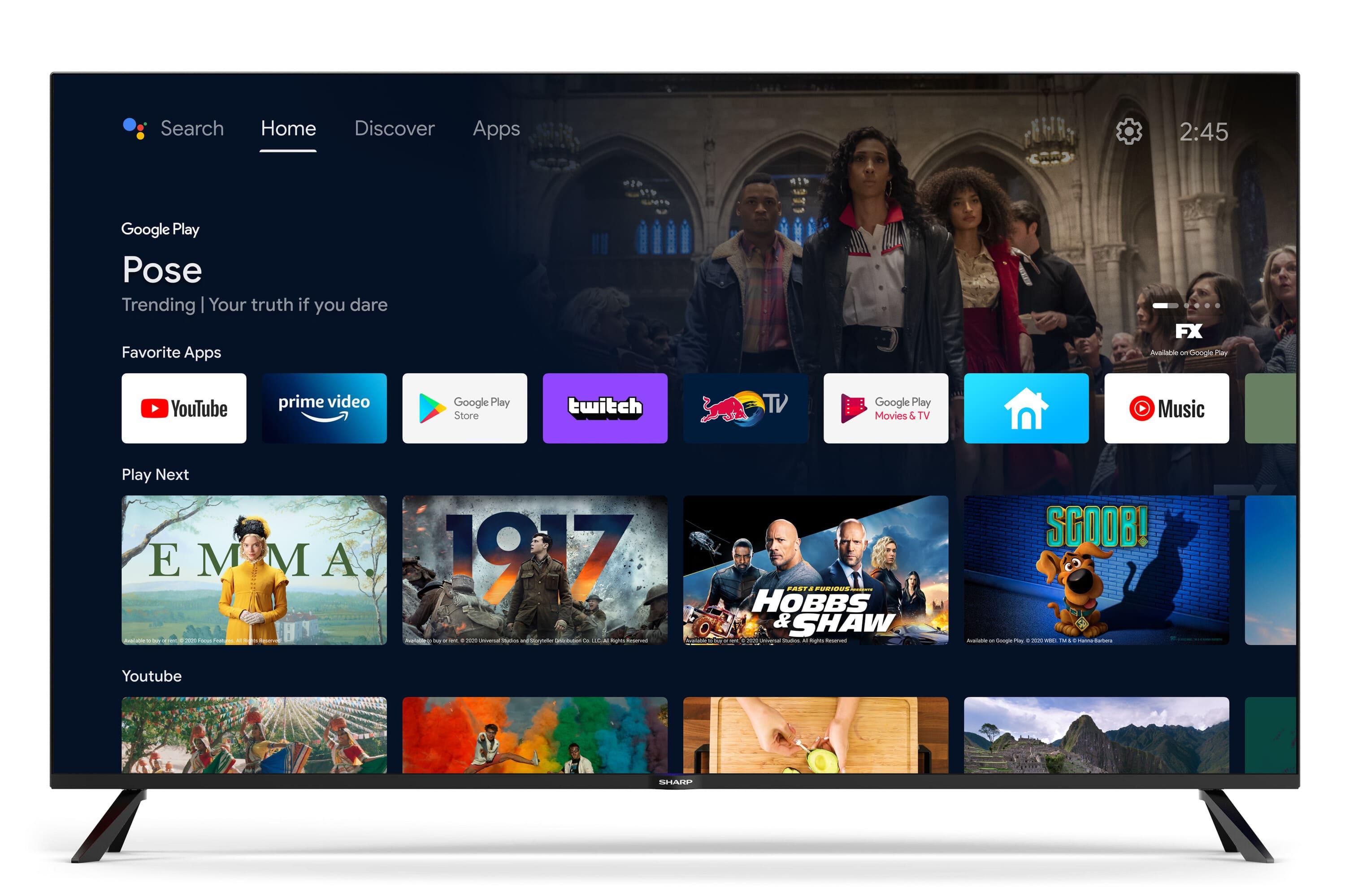 Telewizor Sharp 70DN5EA 70" LED 4K Android TV Dolby Vision Dolby Atmos DTS-X DVB-T2