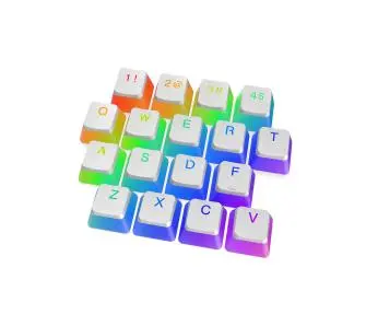 Klawiatura SPC Gear KC104 Pudding Onyx White DBL Shot PBT Biały