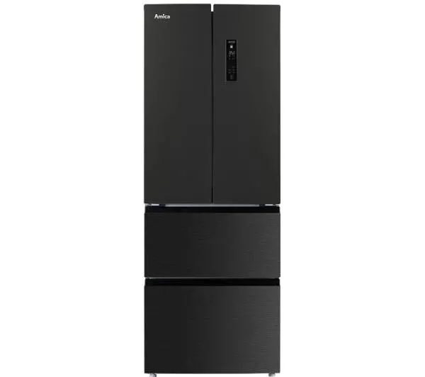 Amica FY3269.6DFBX Pełny No Frost 180,3cm Czarny Inox