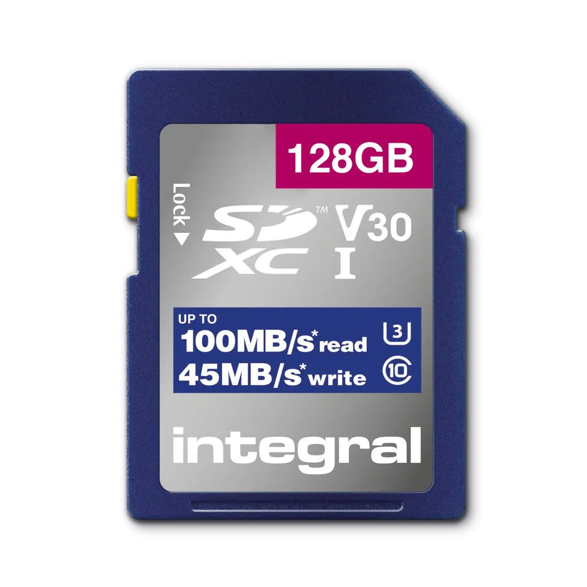 Karta pamięci Integral High Speed SDXC 128GB V30 UHS-I U3