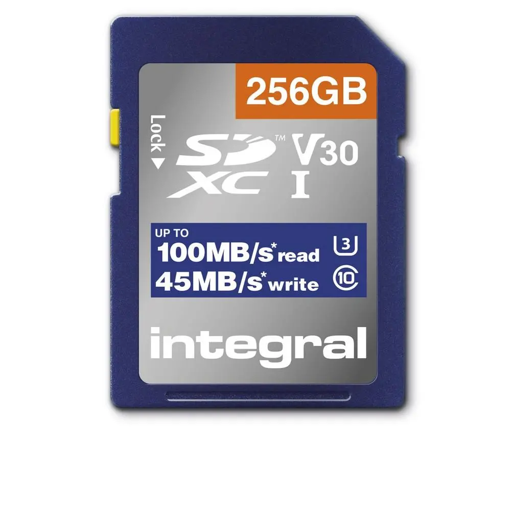 Karta pamięci Integral High Speed SDXC 256GB V30 UHS-I U3