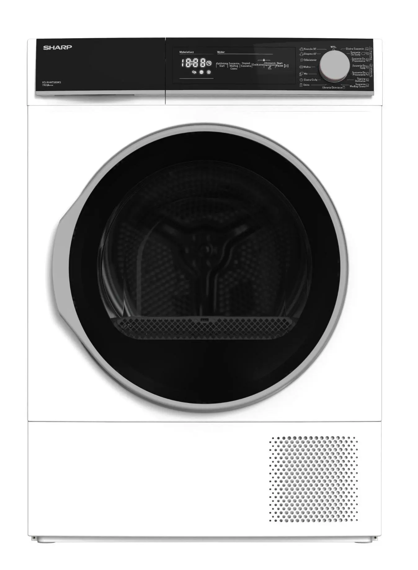 Suszarka Sharp KD-NHH9S8GW3-PL 60,9cm 9kg