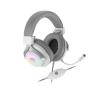 Słuchawki przewodowe z mikrofonem Genesis Neon 750 RGB Nauszne Biały