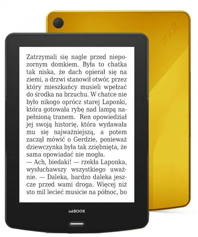 Czytnik E-booków inkBOOK Calypso Plus 6" 16GB WiFi Żółty Etui