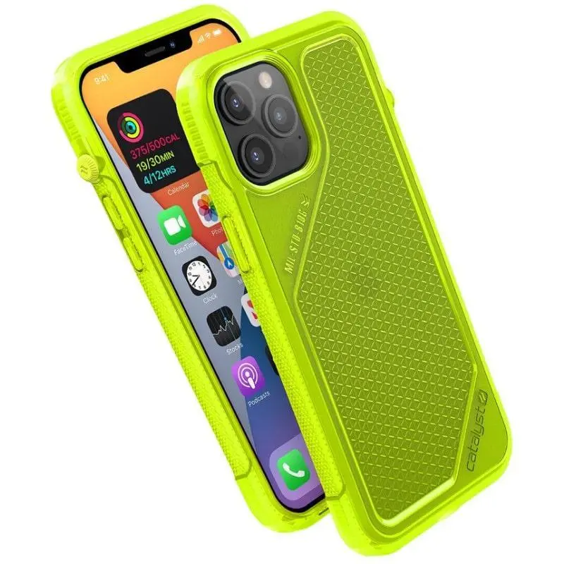 Etui Catalyst Vibe do iPhone 12 Pro Max żółto Przeźroczysty