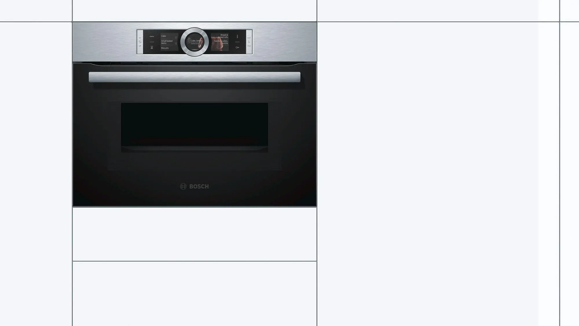 Piekarnik z mikrofalą Bosch Serie 8 CMG636BS1 Termoobieg Srebrno-czarny