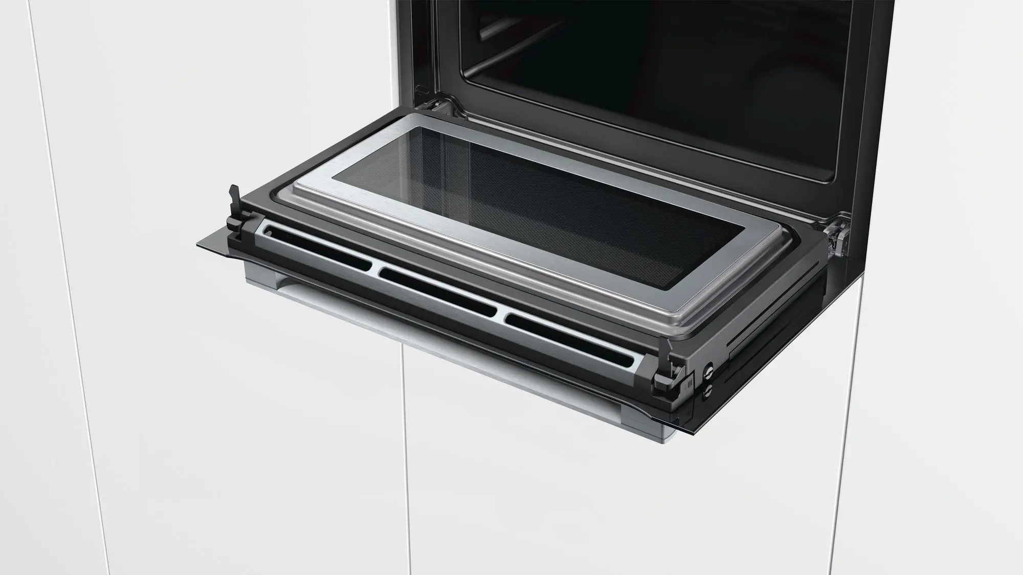 Piekarnik z mikrofalą Bosch Serie 8 CMG636BS1 Termoobieg Srebrno-czarny