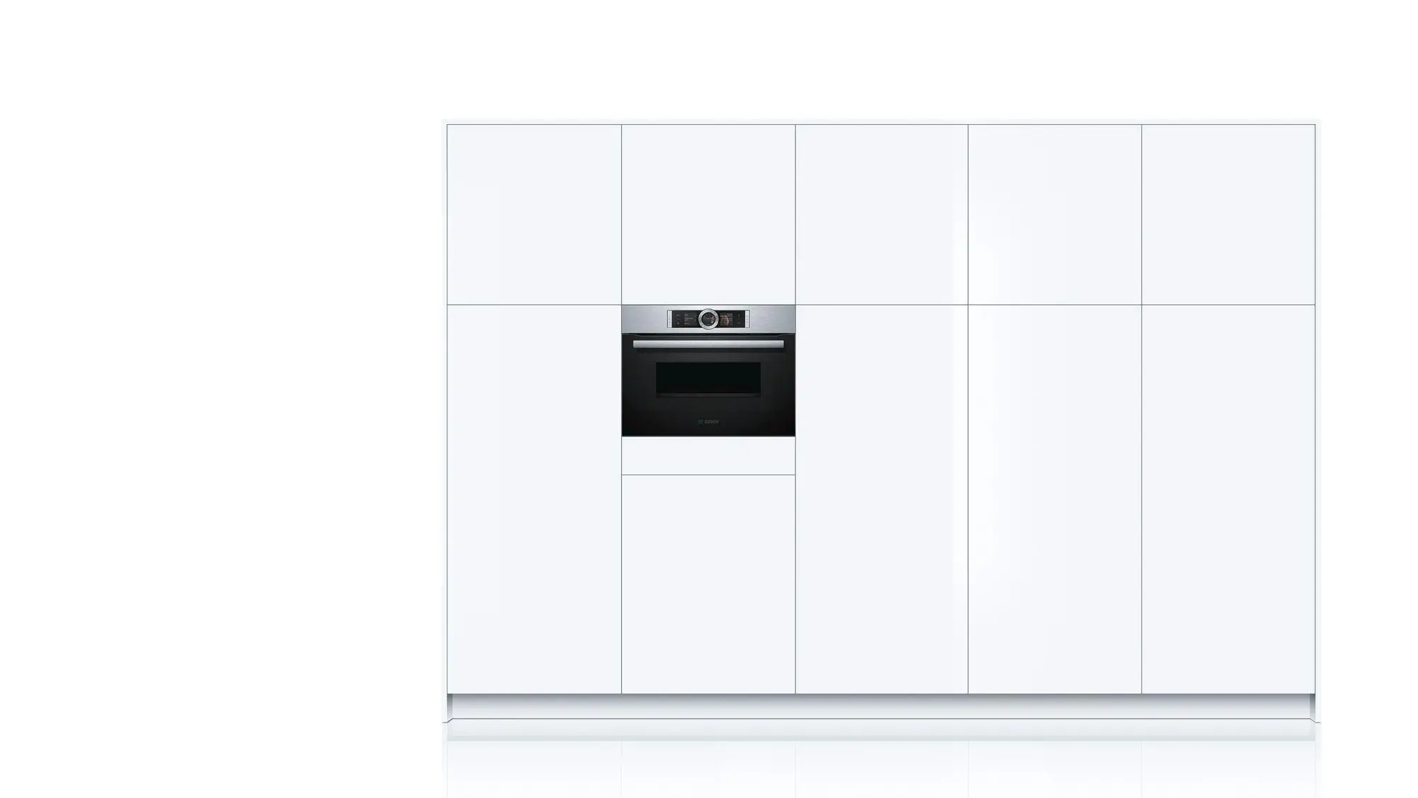Piekarnik z mikrofalą Bosch Serie 8 CMG636BS1 Termoobieg Srebrno-czarny