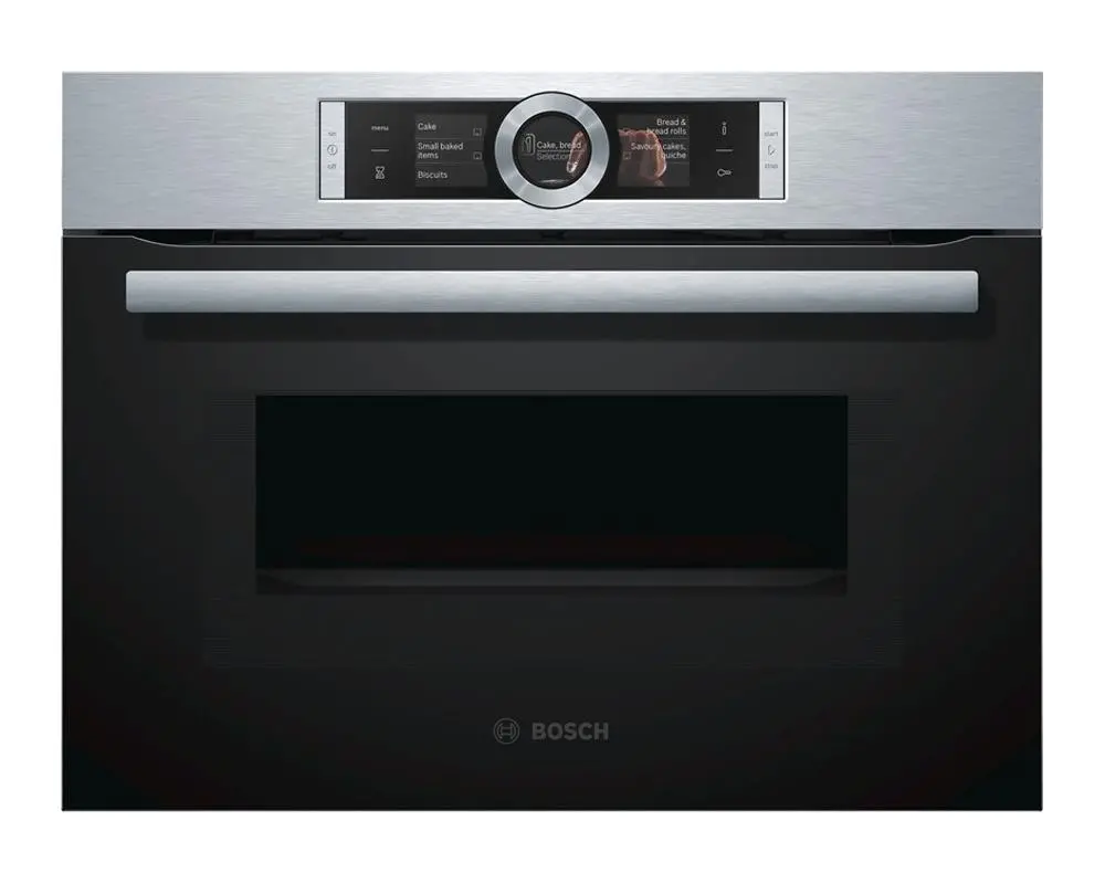 Piekarnik z mikrofalą Bosch Serie 8 CMG636BS1 Termoobieg Srebrno-czarny